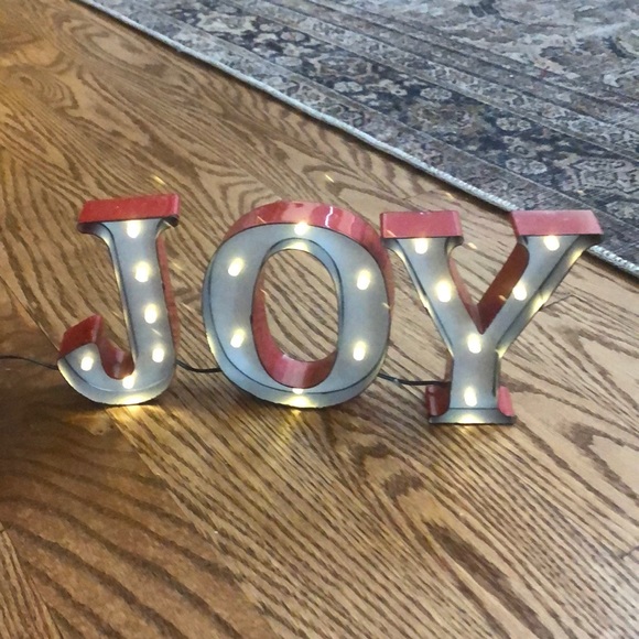 Other - Red Marquee Letter Joy